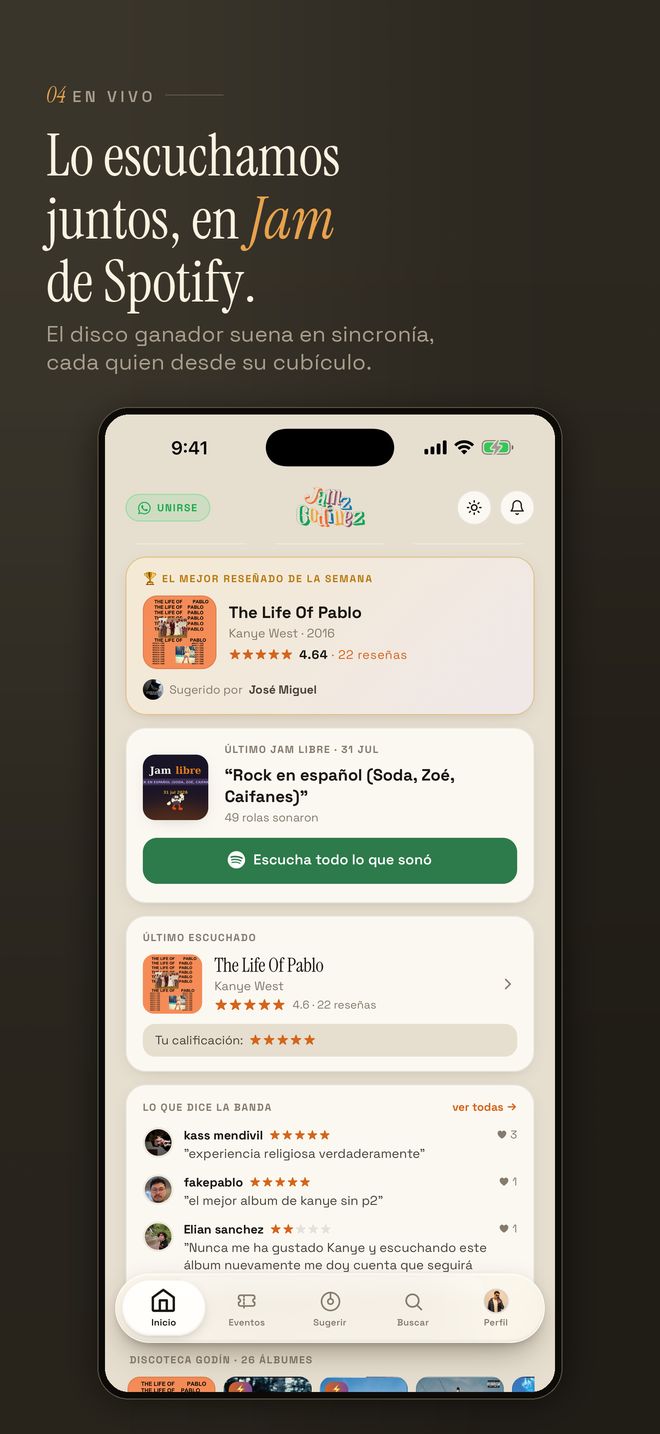 Jamz Godinez, pantalla 5