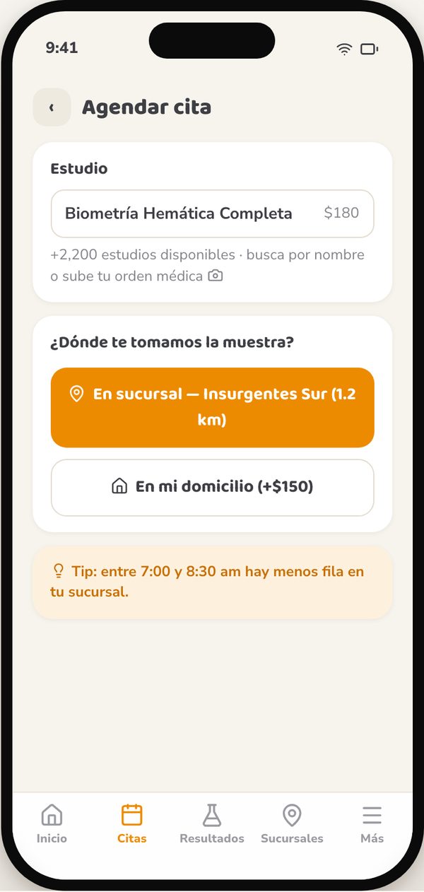 LAB2GO, pantalla 3
