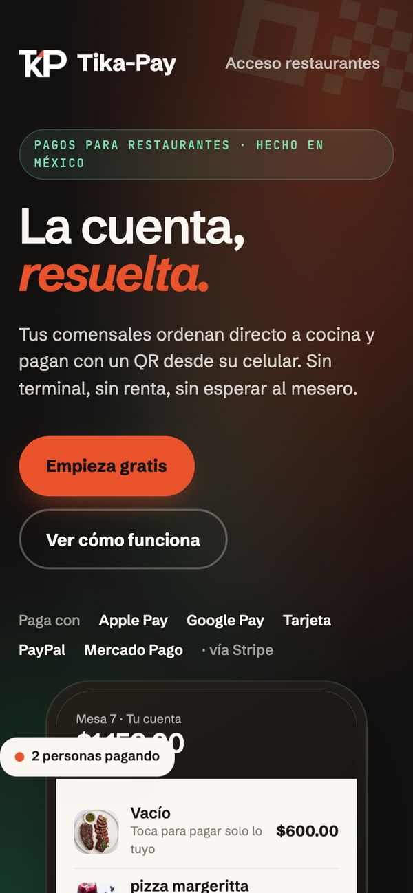 Tika-Pay, pantalla 3