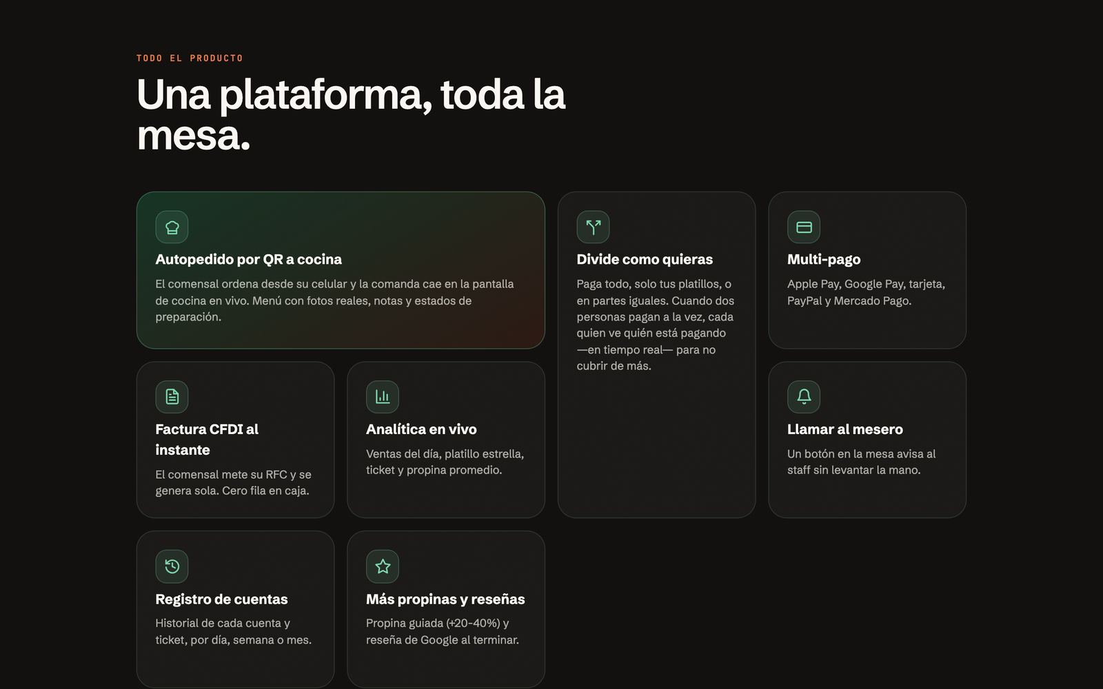 Tika-Pay, pantalla 1